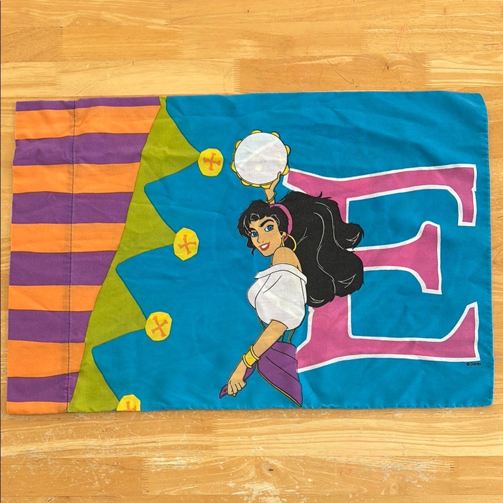 Vintage 1996 Disney Hunchback of Notre Dame pillowcase